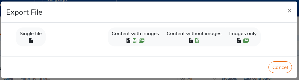 Export a document
