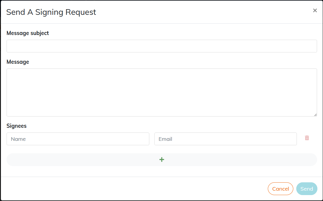 Setting up an electronic signature