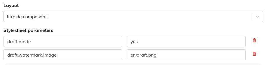 Setting up the publication with the custom watermark