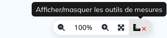 Activation des outils de mesure